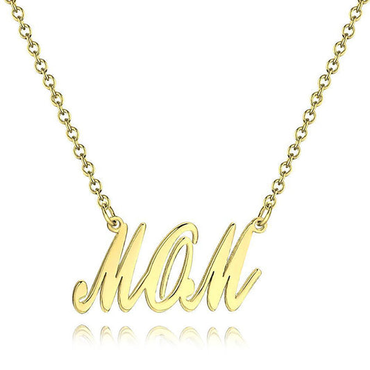 Gold "Carrie" Style Name Necklace