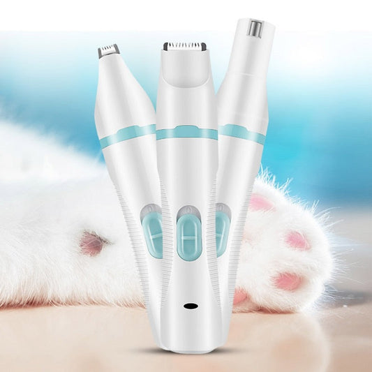 3 IN 1 Pet Grooming Machine USB Charge Dog Cat Hair Trimmer Paw Nail Grinder Pets Clippers Foot Nail Cutter Hair Cutting Machine-1