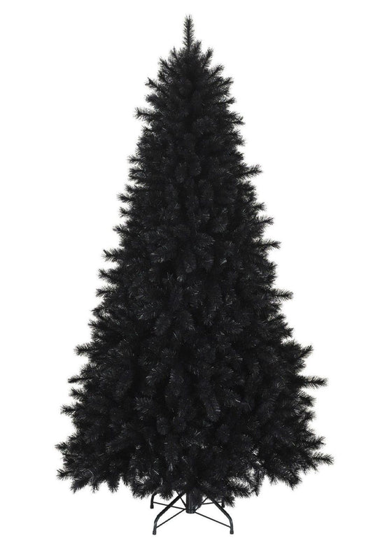 6FT BLACK Colorado ARTIFICIAL Christmas Tree - Metal Stand